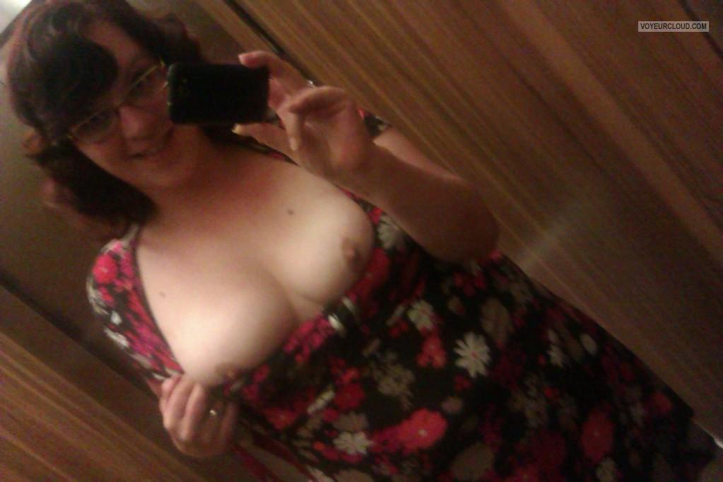 Tit Flash: My Medium Tits (Selfie) - Topless Assie from Netherlands